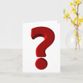 Frage-Mark-Grußkarte Karte (Gelbe Blume)