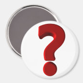 Frage Mark Magnet (Vorderseite/Rückseite)