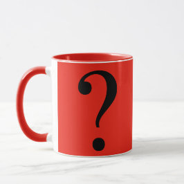Frage Mark Mystery Dare Red Black Tasse