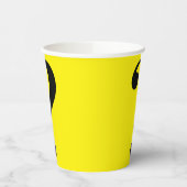 Frage Mark Mystery Dare Yellow Black Paper Cups Pappbecher (Links)