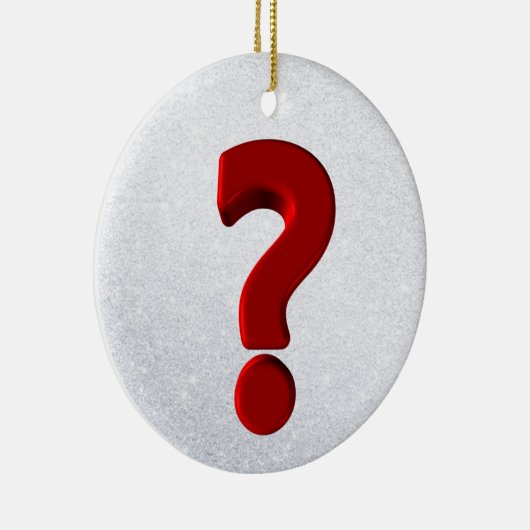 Frage Mark Ornament (Rechts)