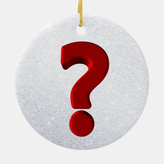 Frage Mark Ornament (Hinten)