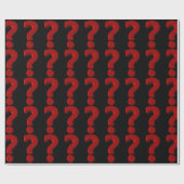 Frage Mark Poster Wrapping Paper Geschenkpapier (Flach)