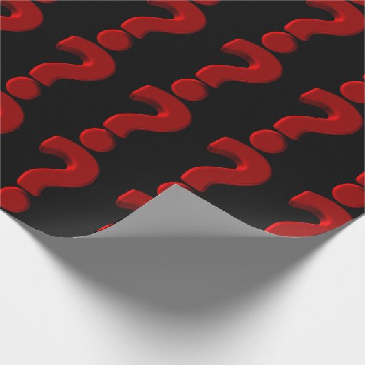 Frage Mark Poster Wrapping Paper Geschenkpapier (Ecke)