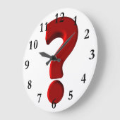 Frage Mark Wall Clock Große Wanduhr (Winkel)