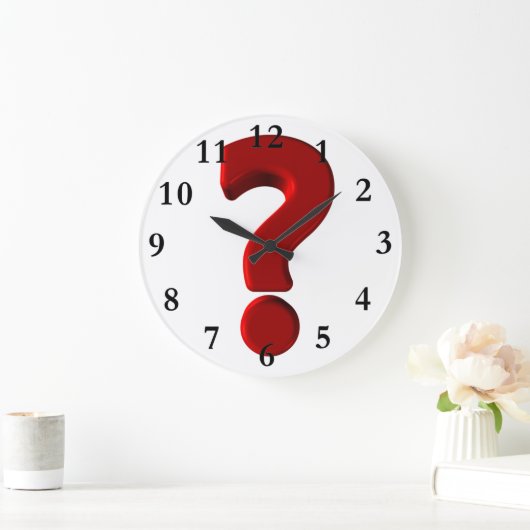 Frage Mark Wall Clock Große Wanduhr (Zuhause)