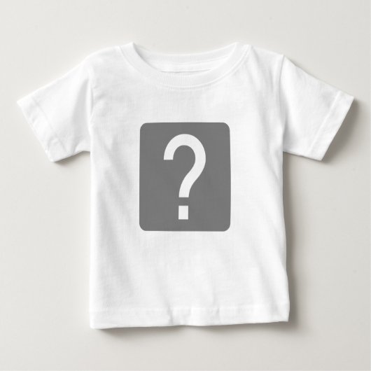 Frage-Markplatz-Panel Baby T-shirt (Vorderseite)