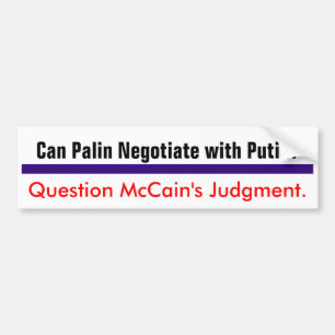 Frage McCains Urteil #2 Autoaufkleber