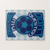 Frage meine Fußball-Obsession Jigsaw nicht Puzzle (Horizontal)