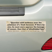 Frage mit Mut sogar das Bestehen eines Gottes Autoaufkleber (Auf Auto)
