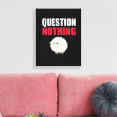 Frage Nichts Schaf Leinwanddruck (Insitu (Wohnzimmer))