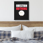 Frage Nichts Schaf Leinwanddruck (Insitu (Schlafzimmer))