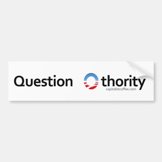 Frage Othority Autoaufkleber (Vorne)