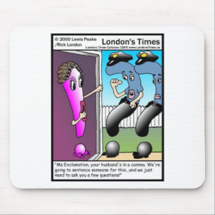 Frage Police Funny Cartoon Geschenke & T-Shirts Mousepad