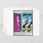 Frage Police Funny Cartoon Geschenke & T-Shirts Postkarte (Vorne/Hinten)