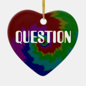 FRAGE REALITÄT KERAMIK ORNAMENT (Vorne)