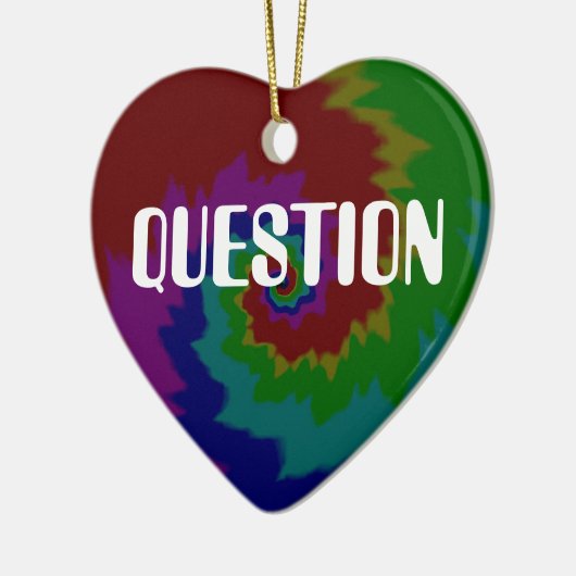 FRAGE REALITÄT KERAMIK ORNAMENT (Links)