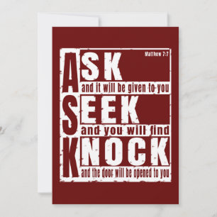 frage suche klopfle T-Shirt Einladung