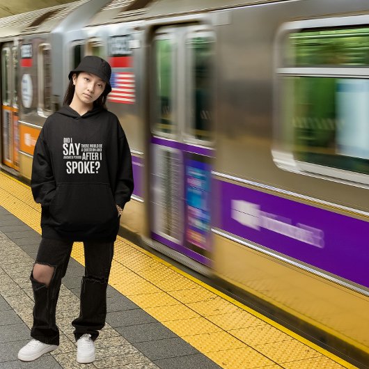 Frage- und Antwortzeit nach dem Sprechen Hoodie