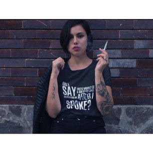 Frage- und Antwortzeit nach dem Sprechen T-Shirt