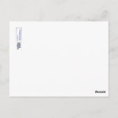 Frage: Wachtel/Karton Postkarte (Rückseite)