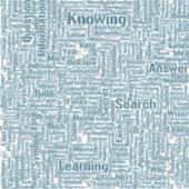 Frageanhang Nuage Motss TextMotif-Meldung Aufkleber (Vorderseite)