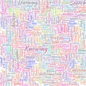 Frageanhang Nuage Motss TextMotif-Meldung Aufkleber (Vorderseite)