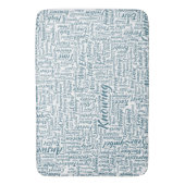 Frageanhang Nuage Motss TextMotif-Meldung Badematte (Vorderseite Vertikal)