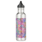 Frageanhang Nuage Motss TextMotif-Meldung Edelstahlflasche (Links)