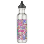 Frageanhang Nuage Motss TextMotif-Meldung Edelstahlflasche (Rechts)