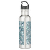 Frageanhang Nuage Motss TextMotif-Meldung Edelstahlflasche (Rückseite)