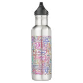 Frageanhang Nuage Motss TextMotif-Meldung Edelstahlflasche (Rechts)