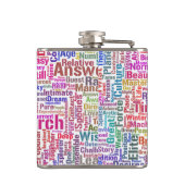 Frageanhang Nuage Motss TextMotif-Meldung Flachmann (Rückseite)