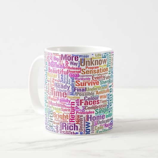 Frageanhang Nuage Motss TextMotif-Meldung Kaffeetasse (Vorderseite Links)