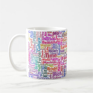 Frageanhang Nuage Motss TextMotif-Meldung Kaffeetasse