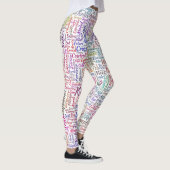 Frageanhang Nuage Motss TextMotif-Meldung Leggings (Rechts)