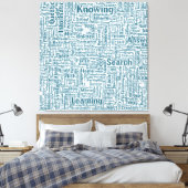Frageanhang Nuage Motss TextMotif-Meldung Leinwanddruck (Insitu (Schlafzimmer))