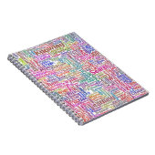 Frageanhang Nuage Motss TextMotif-Meldung Notizblock (Rechte Seite)