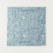 Frageanhang Nuage Motss TextMotif-Meldung Wandteppich (Vorderseite)