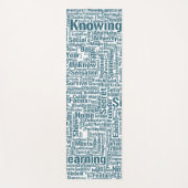 Frageanhang Nuage Motss TextMotif-Meldung Yogamatte (Vorderseite)