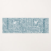 Frageanhang Nuage Motss TextMotif-Meldung Yogamatte (Vorderseite (Horizontal))