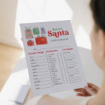 Fragebogen zum geheimen Santa Gift-Austausch Flyer<br><div class="desc">Mit diesem festlichen, bedruckbaren Blatt machen Sie Secret Santa Geschenkgutscheine noch einfacher! Bestellen Sie so viele geheime Santa Questionnaires wie Sie brauchen - und lassen Sie alle eins ausfüllen! Einmal ausgefüllt - sammeln Sie die Blätter - und lassen Sie alle ein neues Blatt zufällig auswählen, um zu entscheiden, wer ihr...</div>