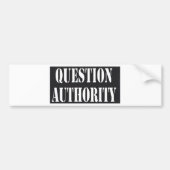 Fragen-Berechtigung Autoaufkleber (Vorne)