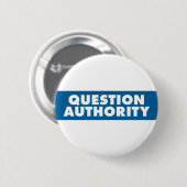 Fragen-Berechtigung - Blau Button (Vorne & Hinten)