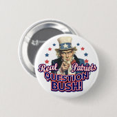 Fragen-Bush-Knopf Button (Vorne & Hinten)
