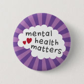 Fragen der psychischen Gesundheit im Abzeichen Button (Vorderseite)