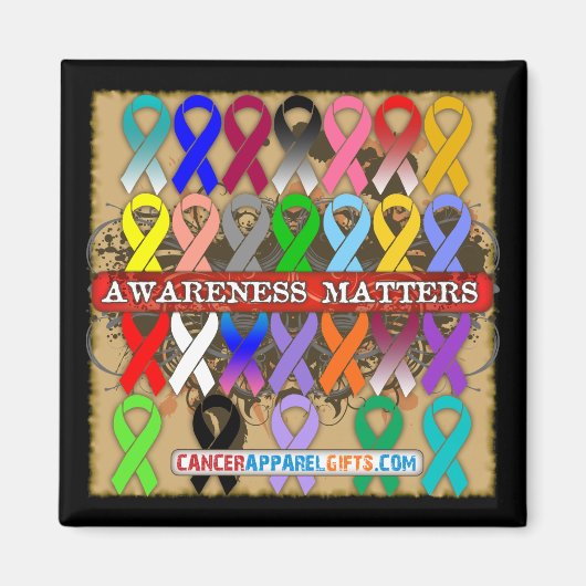 Fragen des Bewusstseins für Krebs - Sensibilisieru Magnet (Vorne)