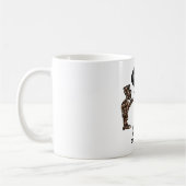 “Fragen für einen Pilz” Kaffeetasse (Links)