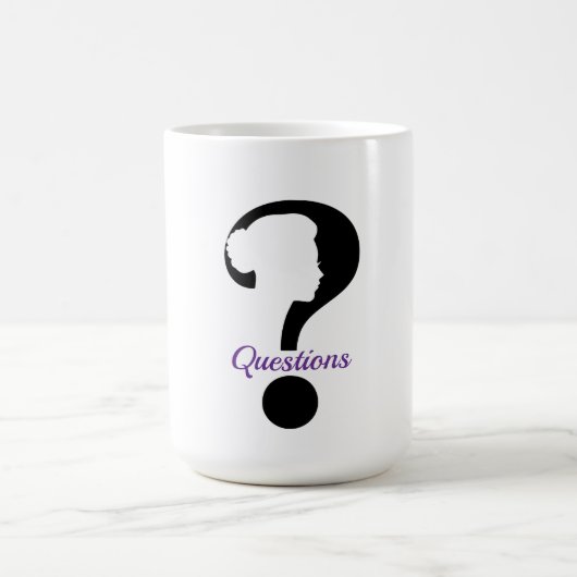 Fragen Kaffeetasse (Mittel)