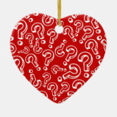 Fragen Keramik Ornament (Vorne)